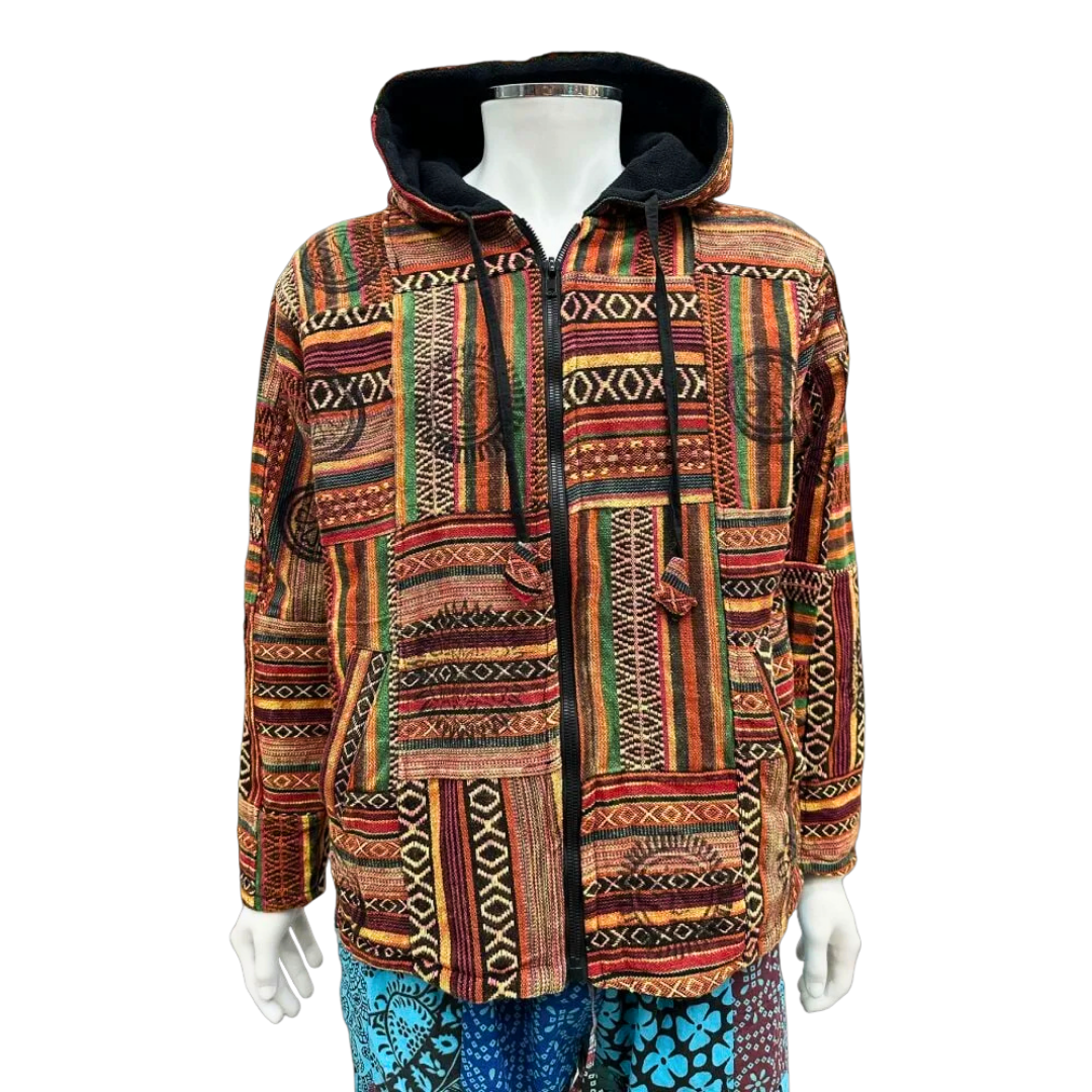 Patchwork Jacket (Red)