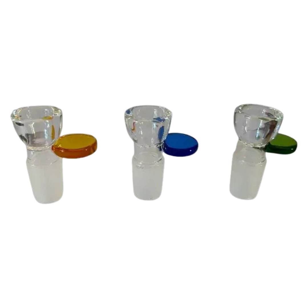 14mm Glass Drop-In Bowl with Flat Handle