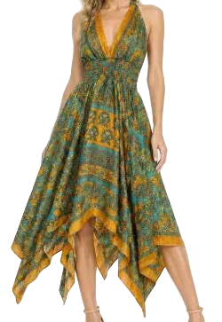 Saree Pixie Halterneck Dress