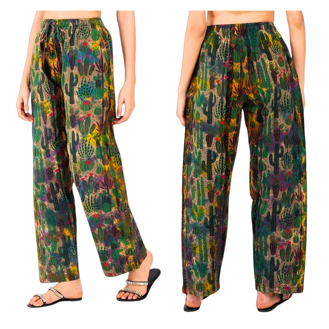 Cactus Print Trousers