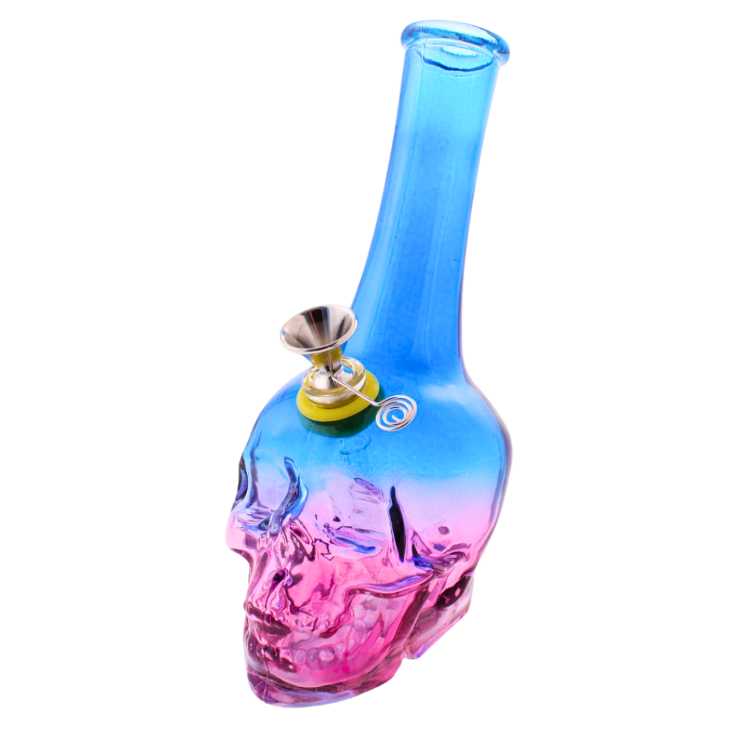 Coloured Glass Skull Waterpipe