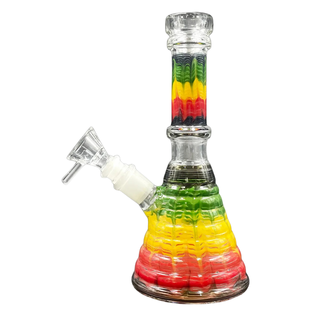 21cm Rasta Beaker Bong