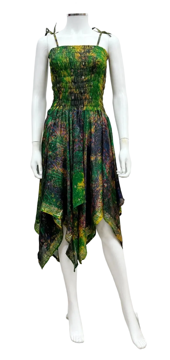 Short Tie Dye Pixie Dress