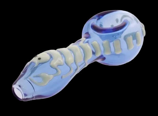 Glow In The Dark Glass Scorpion Pipe