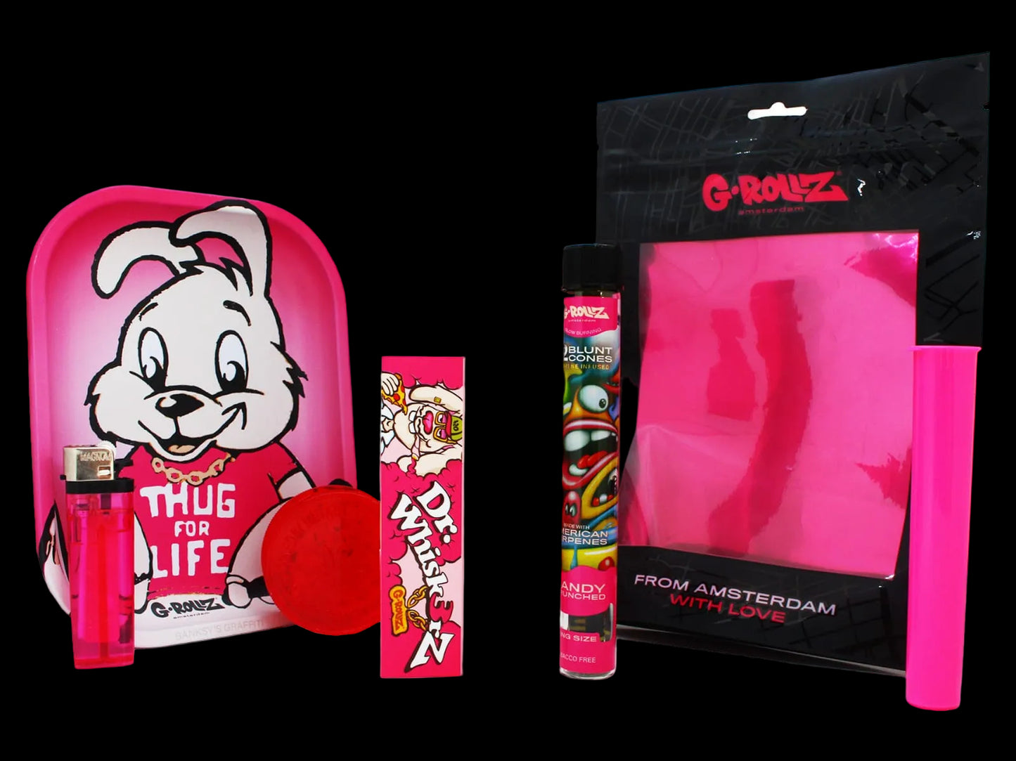 G Rollz Medium Gift Bag Pink