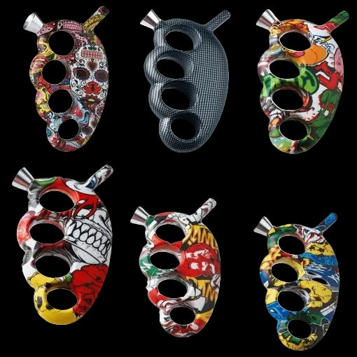 Acrylic Knuckle Bubbler 12cm Pipe