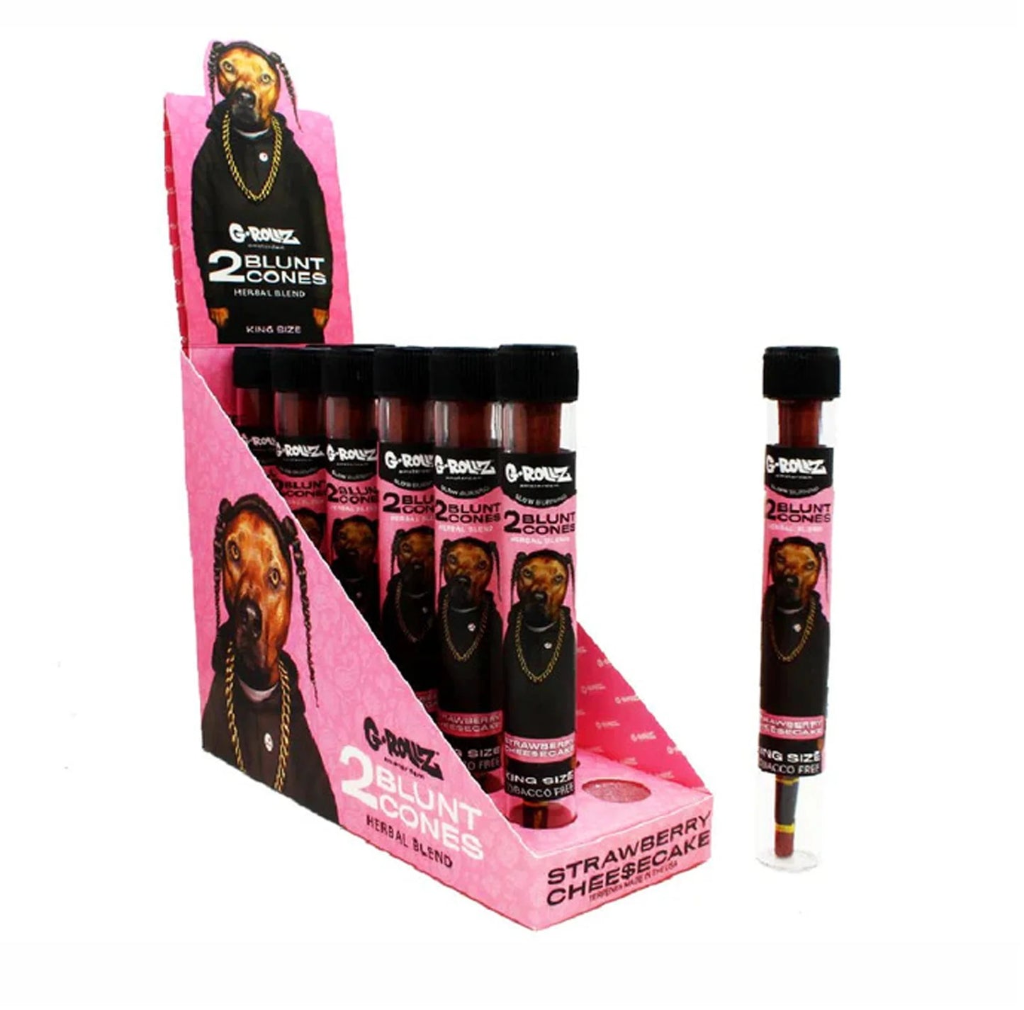 G Rollz Yerba Mate Strawberry Cheesecake Cones
