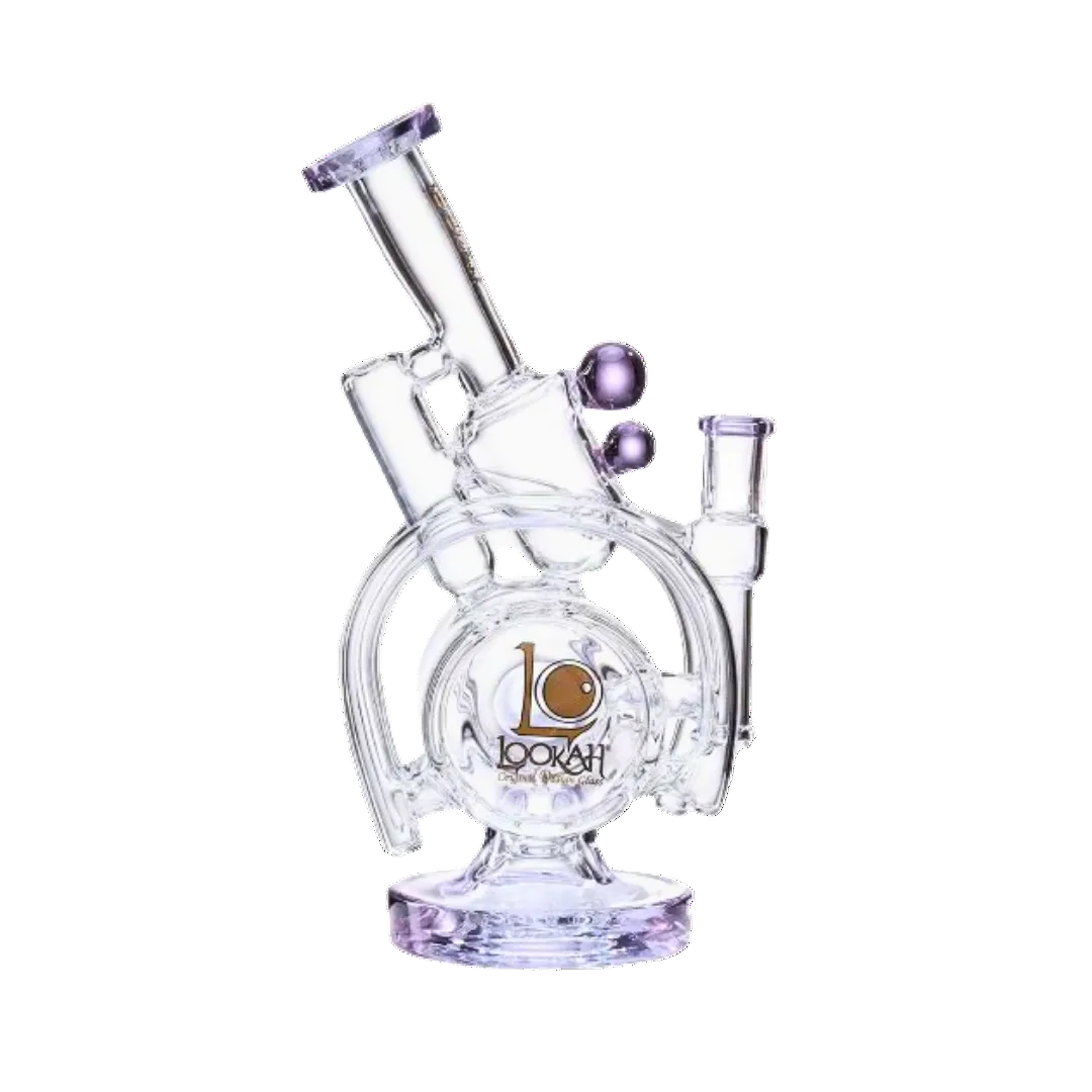 Lookah 14” Recycler Orbital Double Chamber Purple