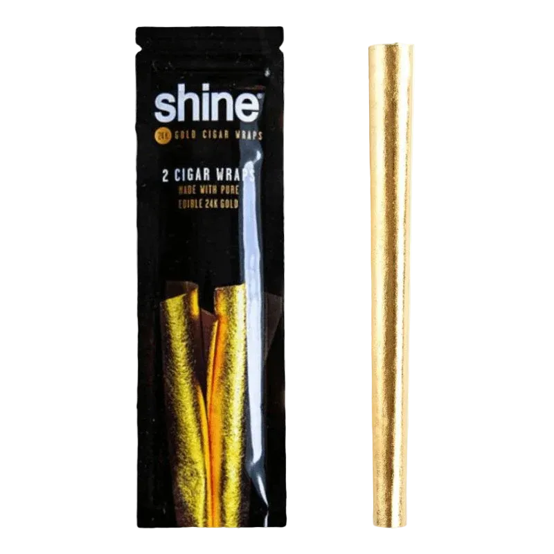 Shine 24K Gold Cigar Blunt Pack of 2