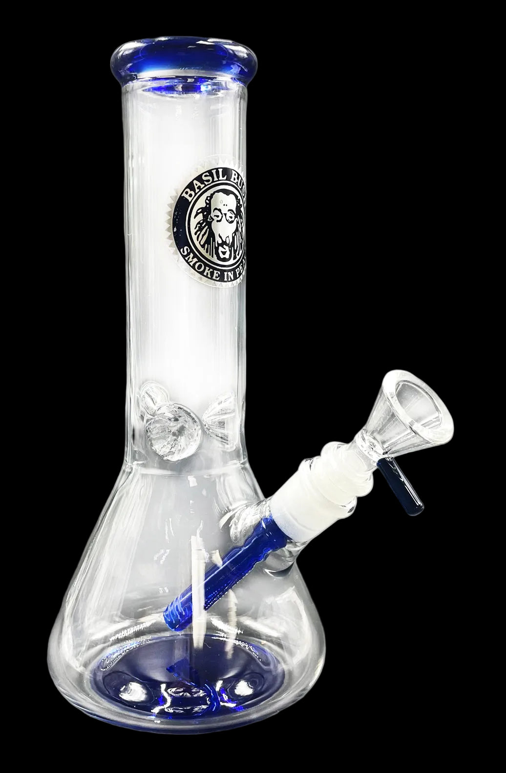 25cm Lil Beaker Glass Bong with Ice Pinch