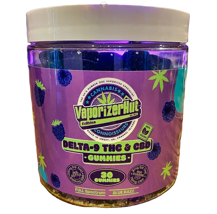 Vaporizer Hut Blue Razz Gummies 30pk