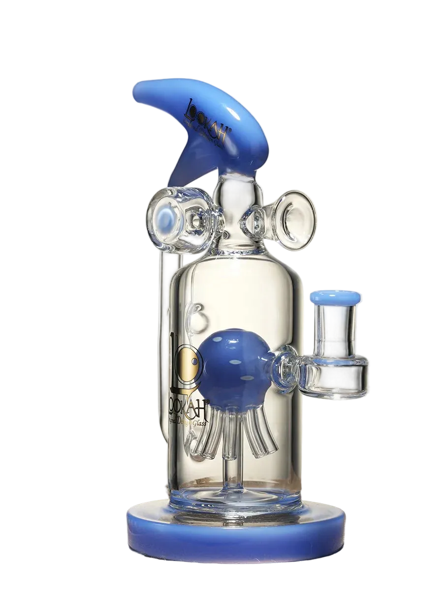 Lookah 9” Recycler Fire Extinguisher Blue