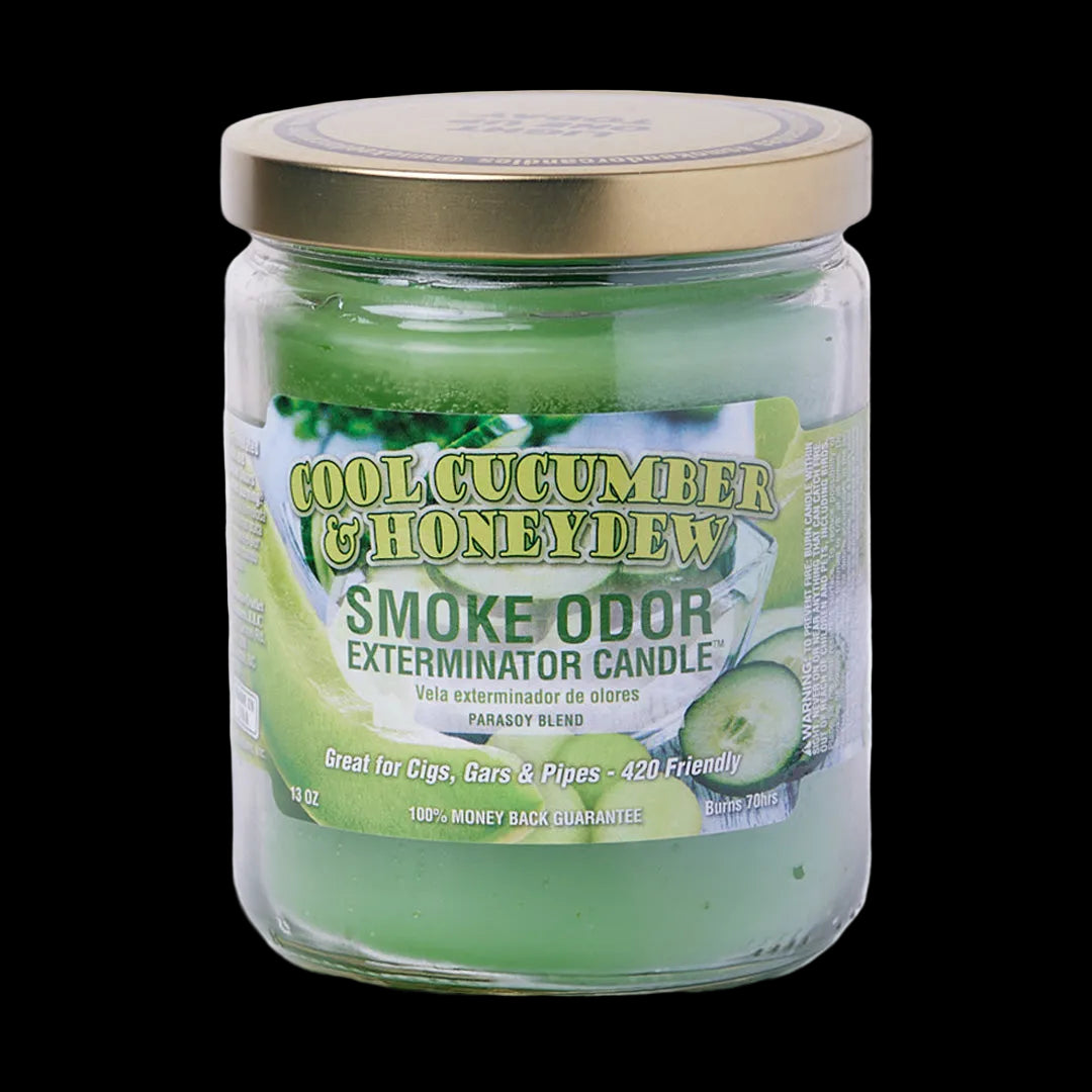 13oz Smoke Odor Exterminator Candle - Cool Cucumber & Honeydew