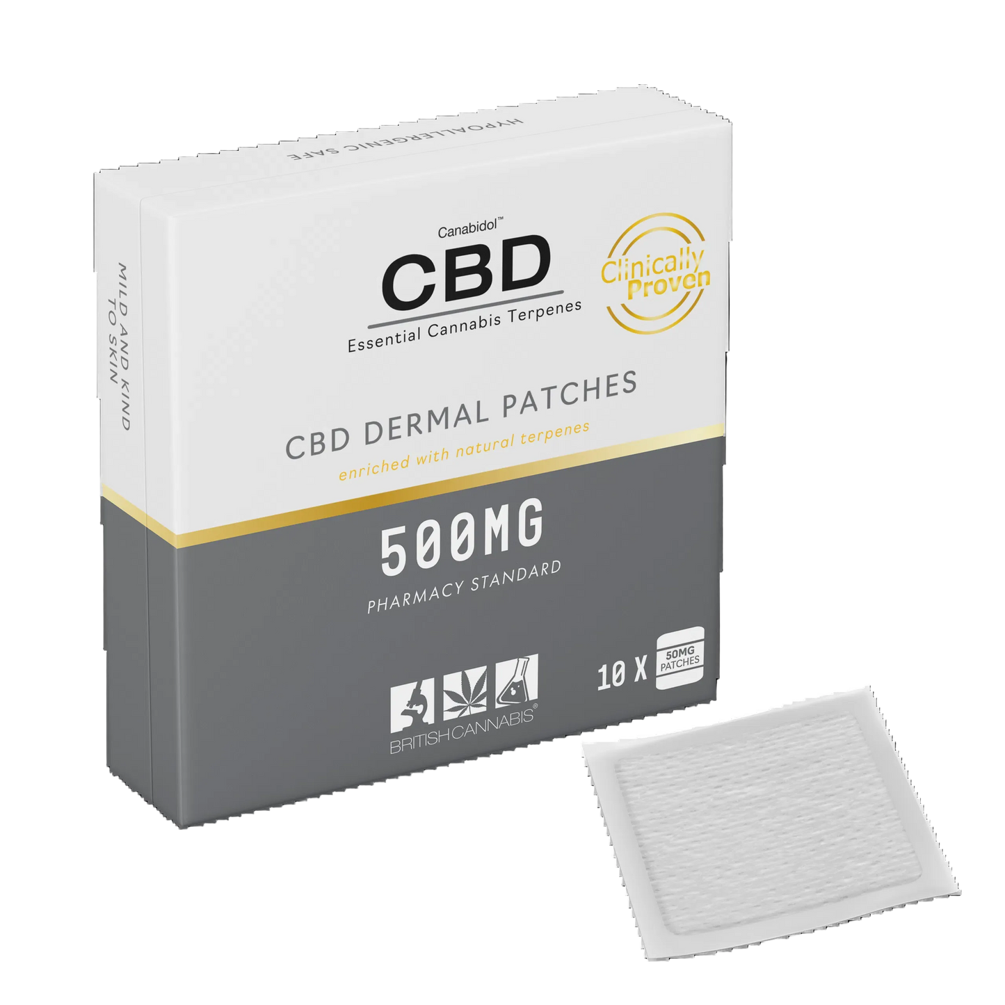 British Cannabis 500mg Dermal Patches