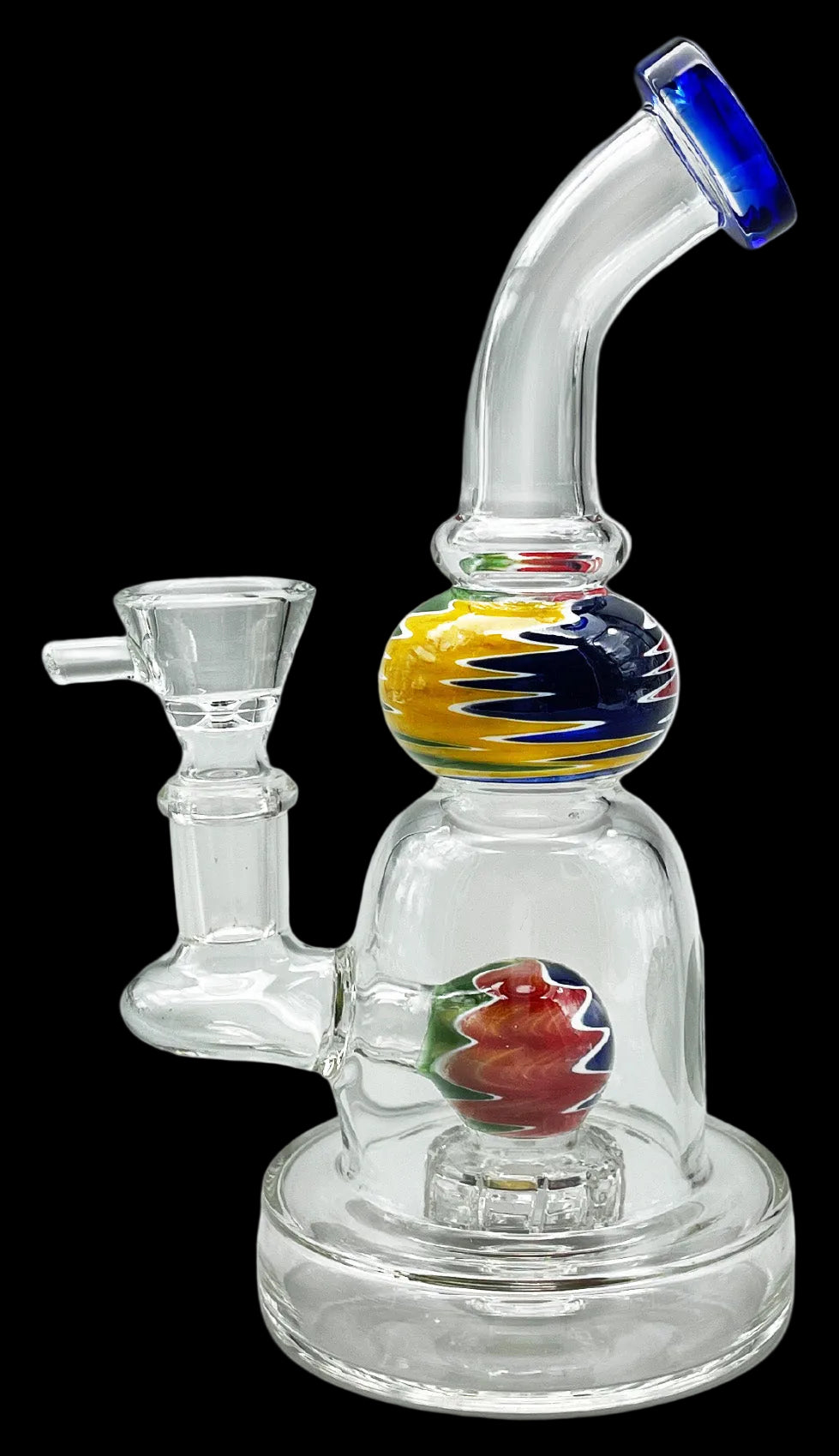 17cm Mini Percolator Bong Blue
