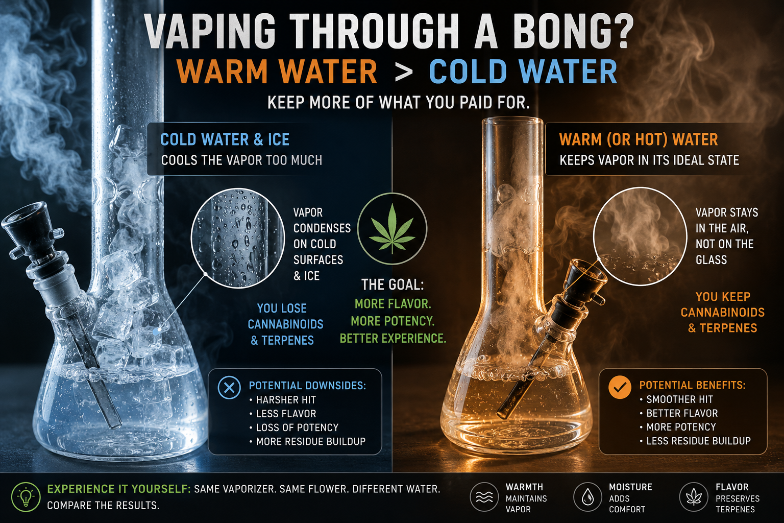 Stop Putting Ice in Your Bong When You Vape Cannabis