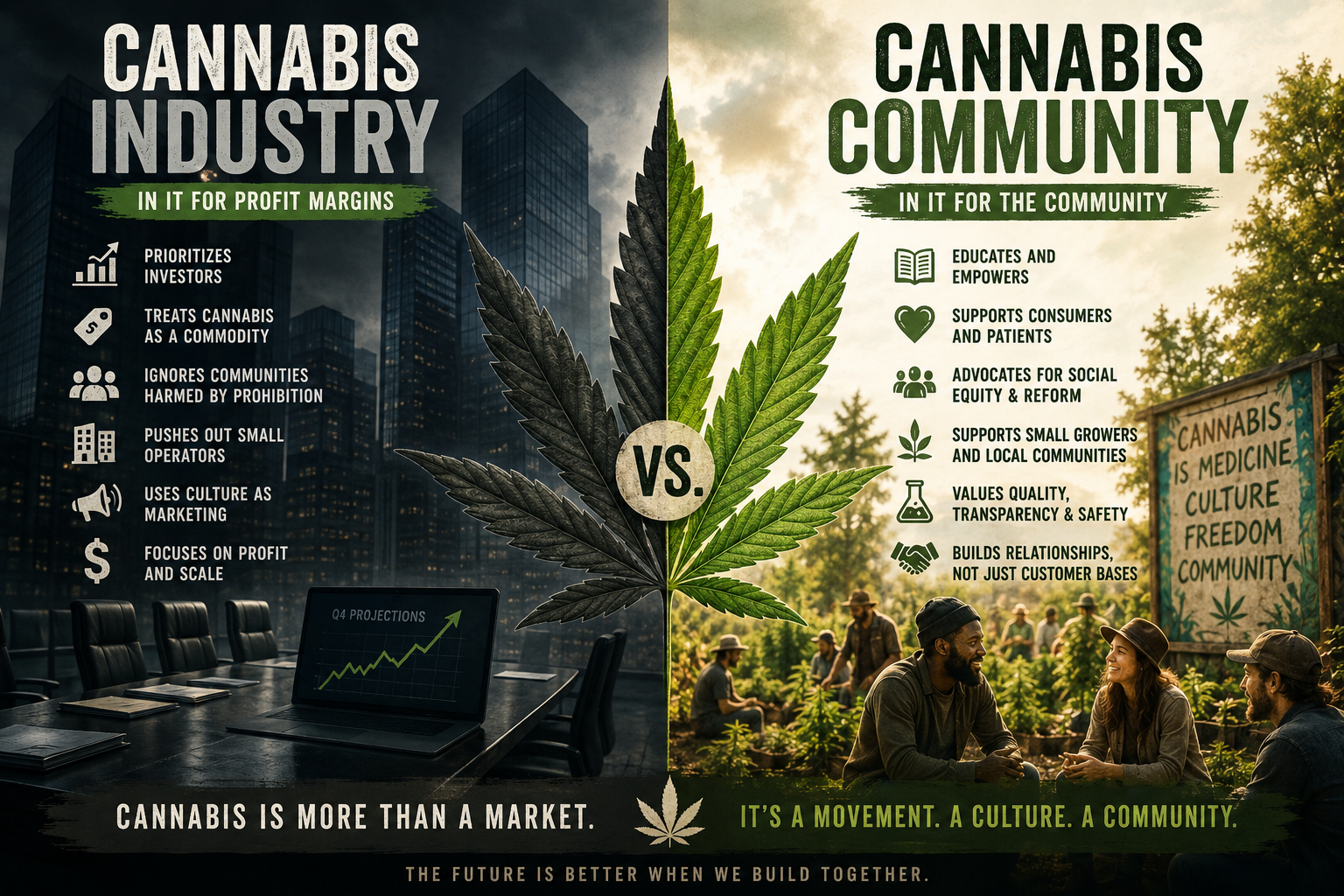 Cannabis Industry vs. Cannabis Community: There’s a Difference