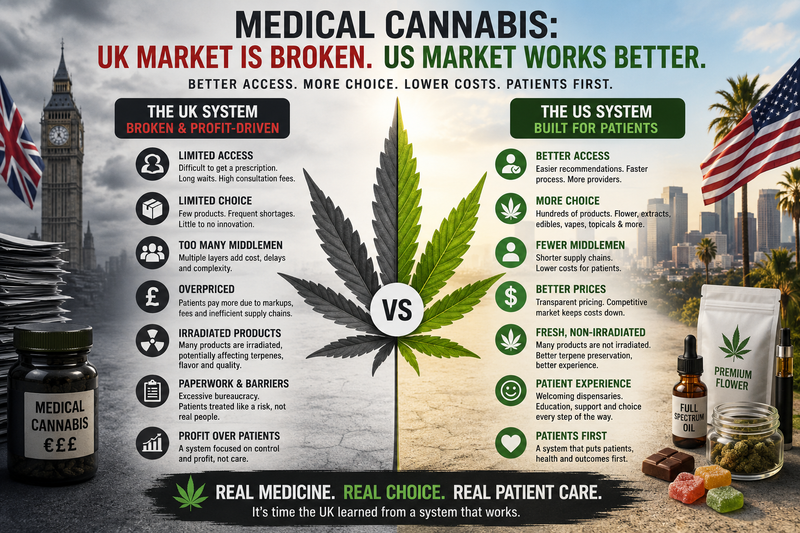 Why the UK Prescription Cannabis Market Is Struggling While the US Model Delivers Better Patient Access