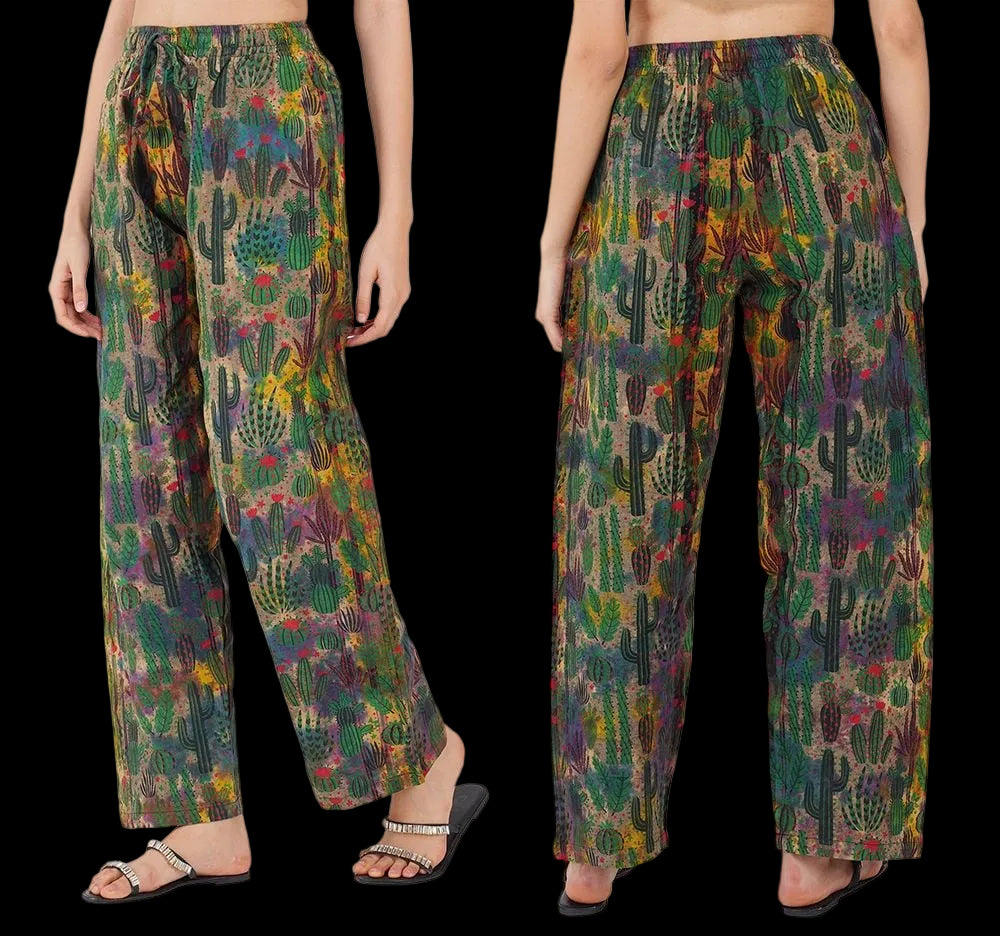 Cactus Print Trousers