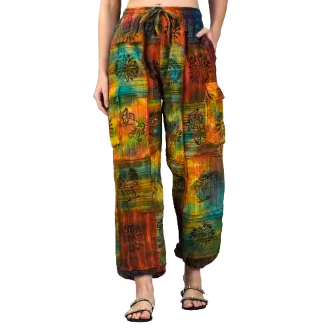 Tie-Dye Patch Trousers