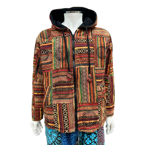 Patchwork Jacket (Red)