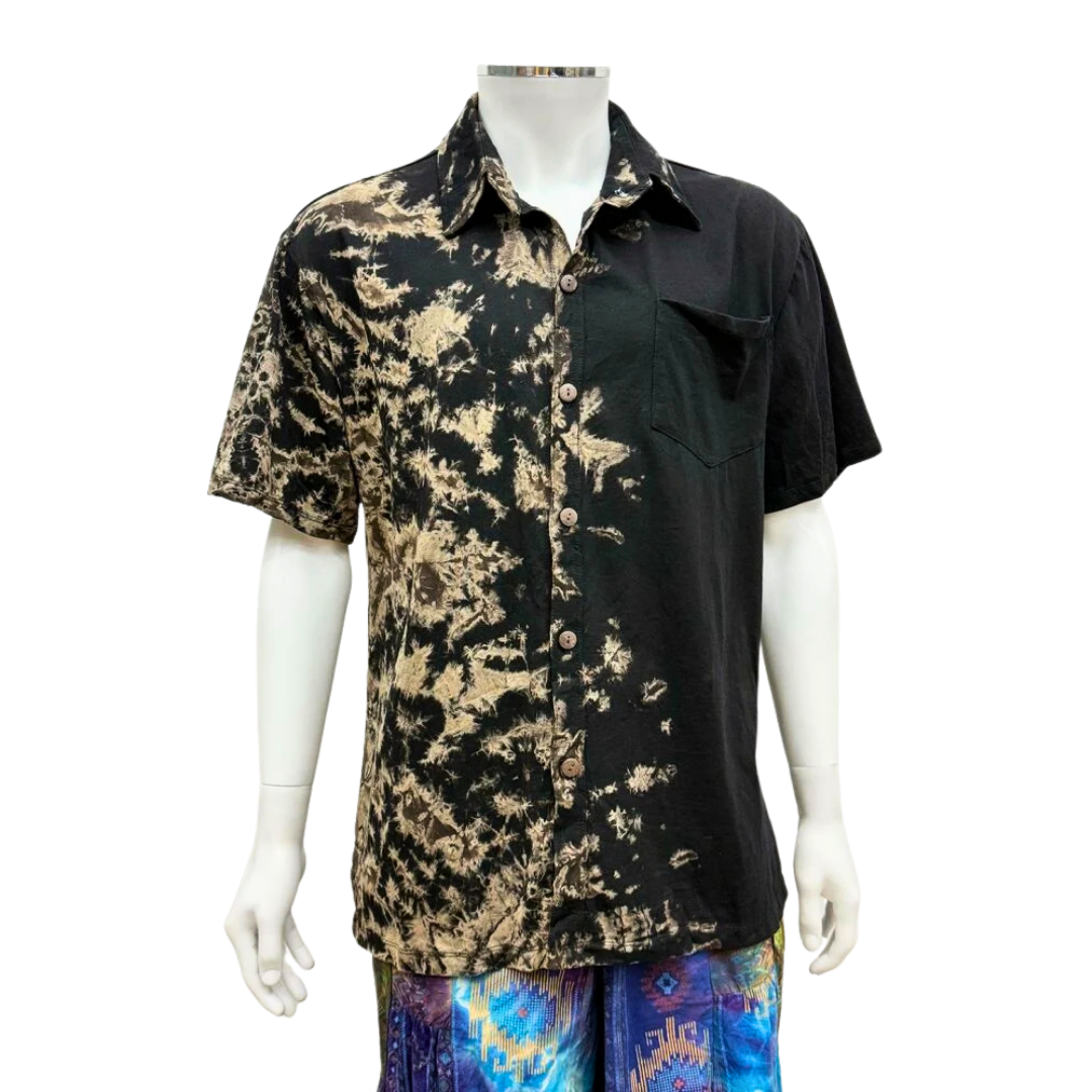 Tie-Dye Shirt Green White