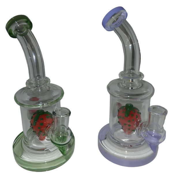 17cm Strawberries & Cream Mini Glass Percolator