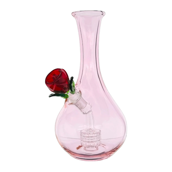 Pink Rose Bowl Glass Perc