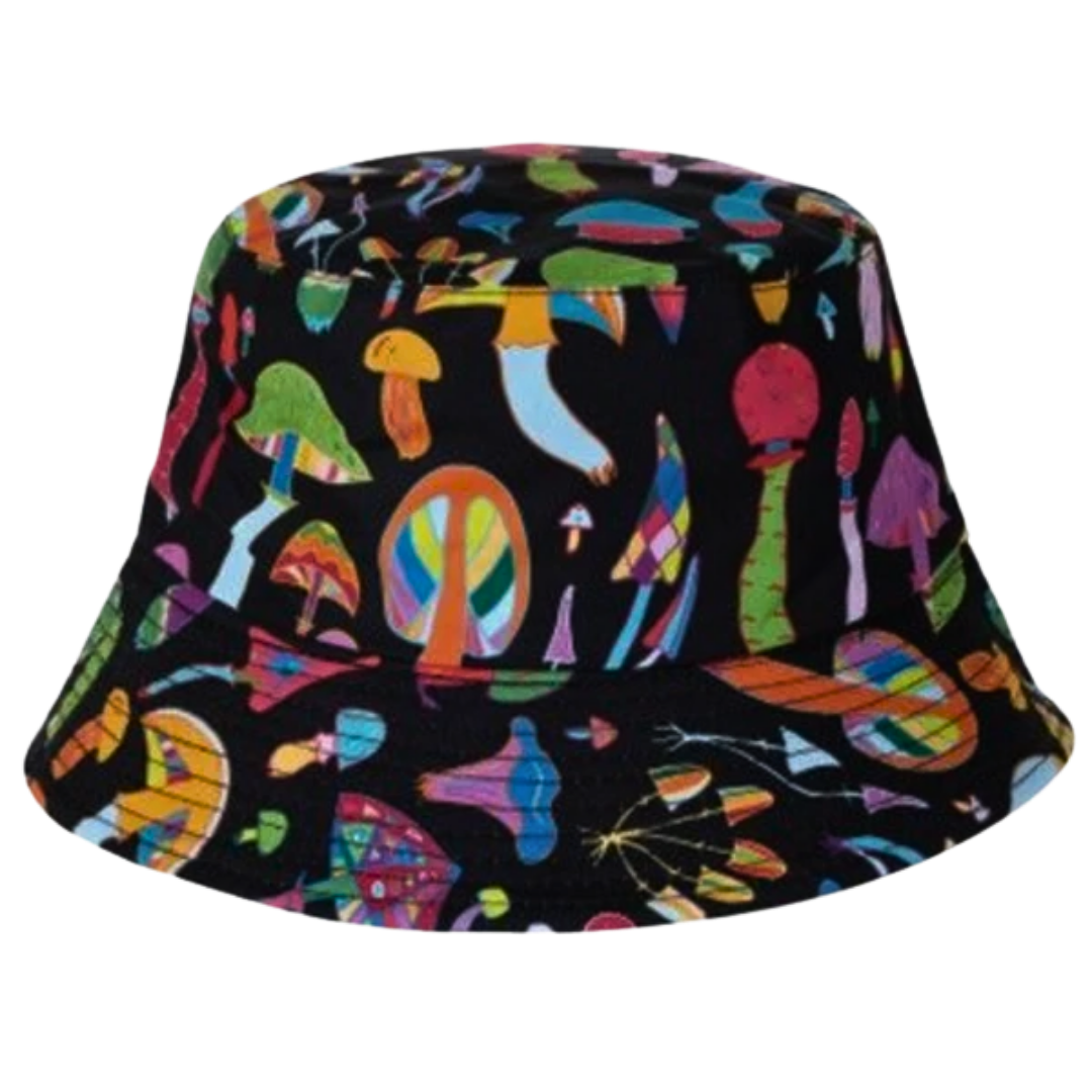 Magic Mushroom Print Bucket Hat