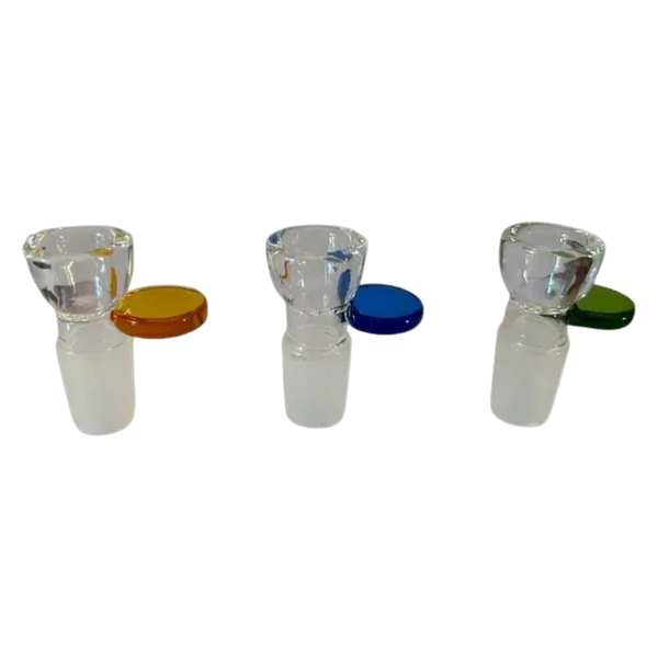 18mm Glass Drop-In Bowl with Flat Handle