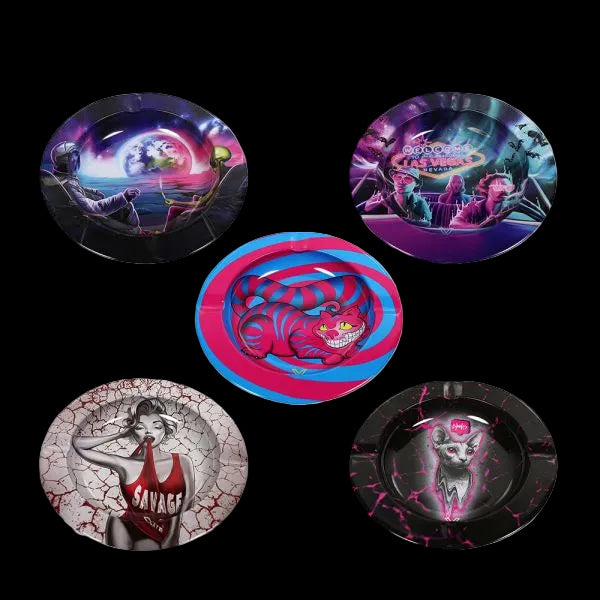 V Syndicate Blazin Round Metal Ashtray