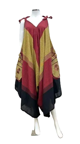 Tie-Dye Cotton Jumpsuit