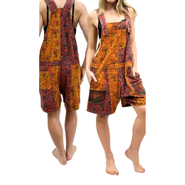 Mushroom Dungaree Short