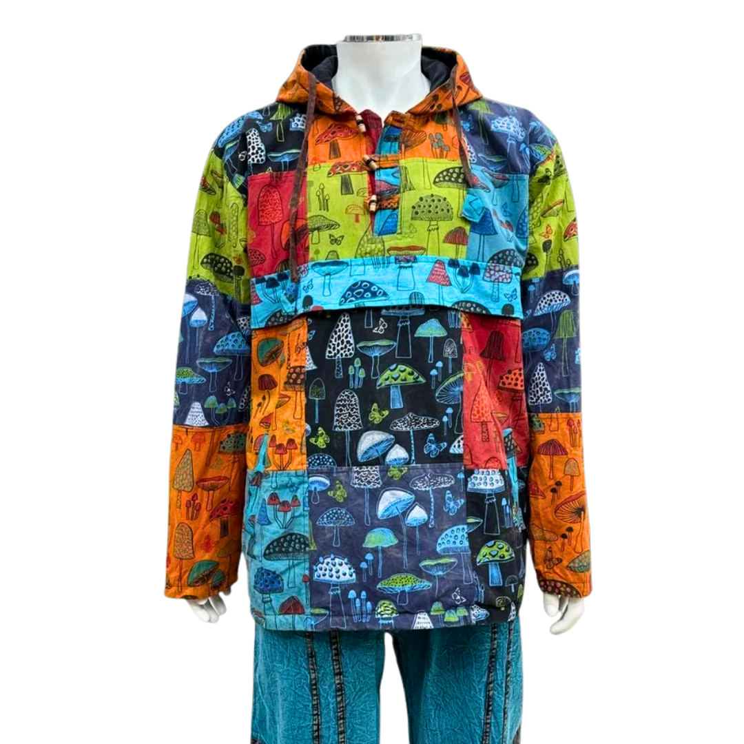 Multicolour Patch Mushroom Pullover