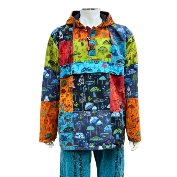 Multicolour Patch Mushroom Pullover