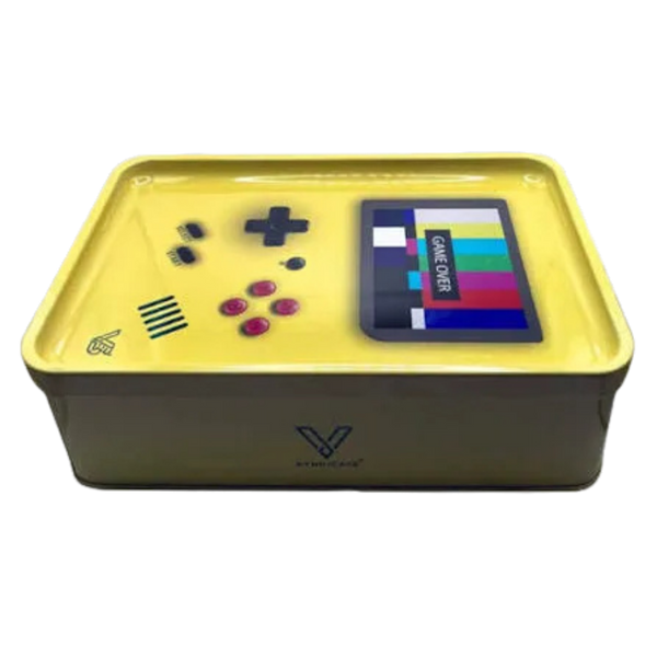 V Syndicate Game Over Tin Box Rolling Tray