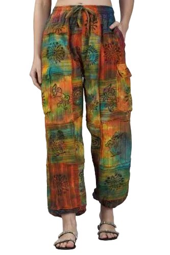 Tie-Dye Patch Trousers