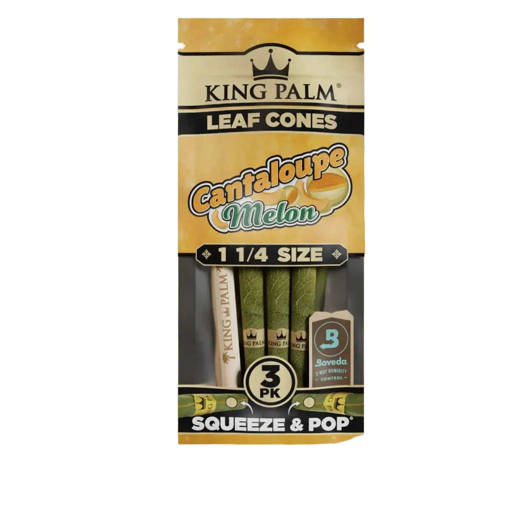 King Palm Cantaloupe Melon 1 1/4 3pk