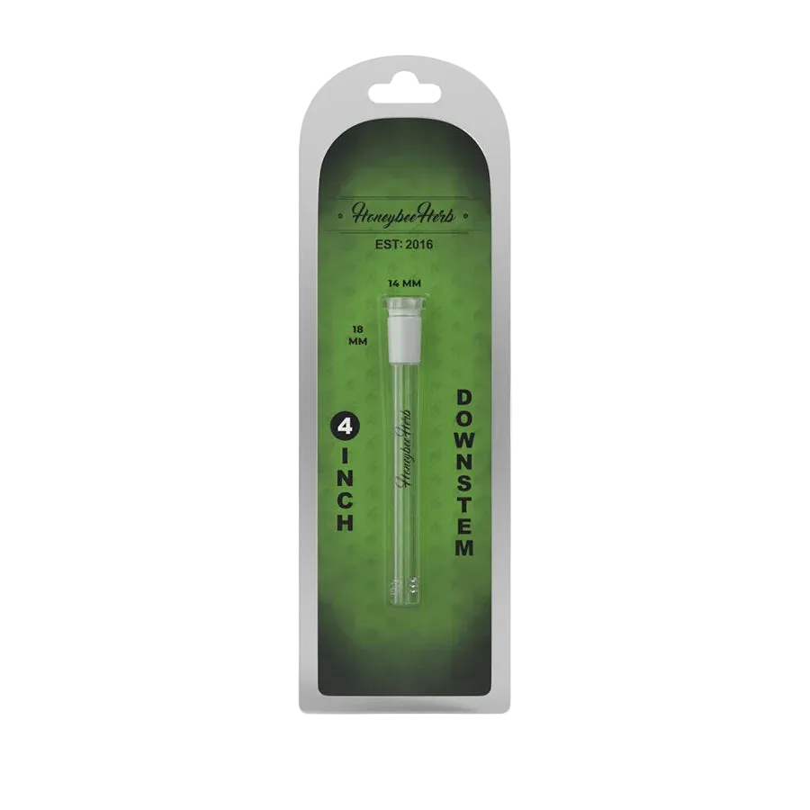 Honeybee Herb 4 inch Glass Downstem