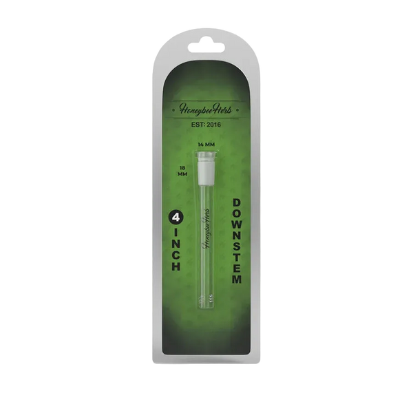 Honeybee Herb 4 inch Glass Downstem