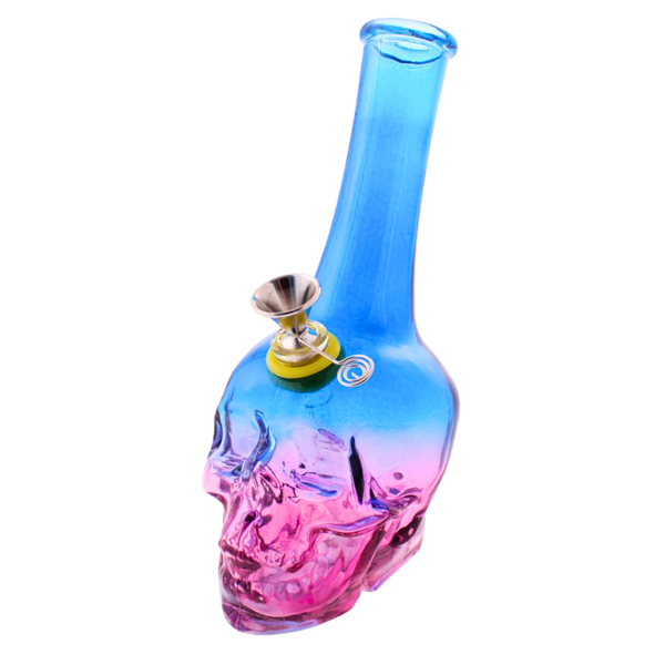 Coloured Glass Skull Waterpipe