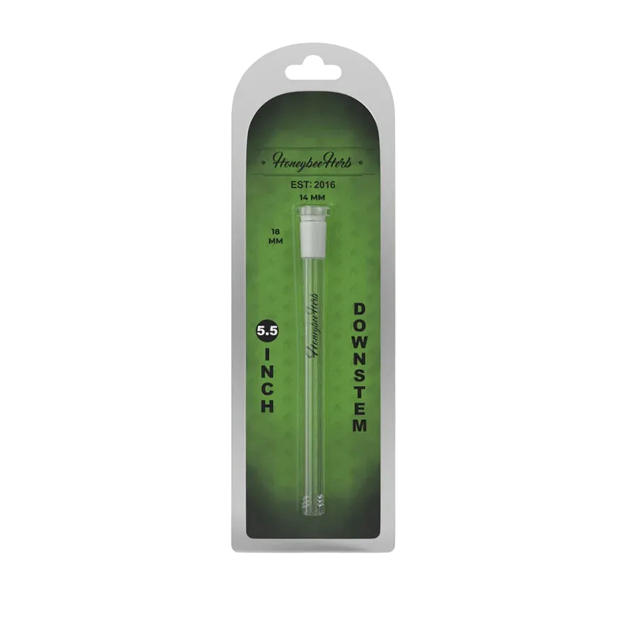 Honeybee Herb 5.5 inch Glass Downstem