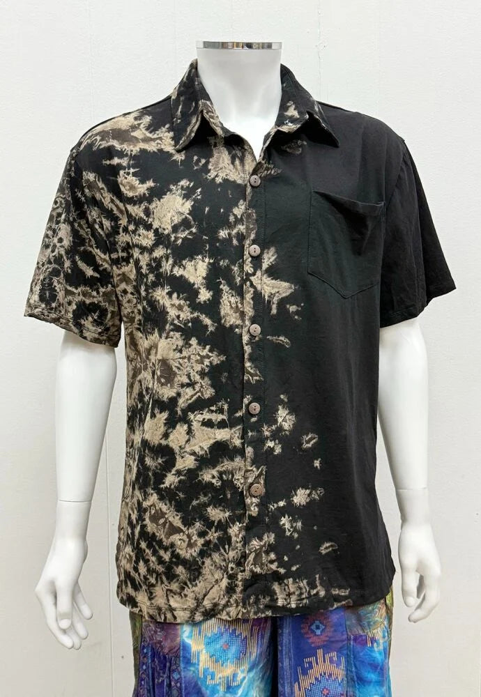 Tie-Dye Shirt Green White