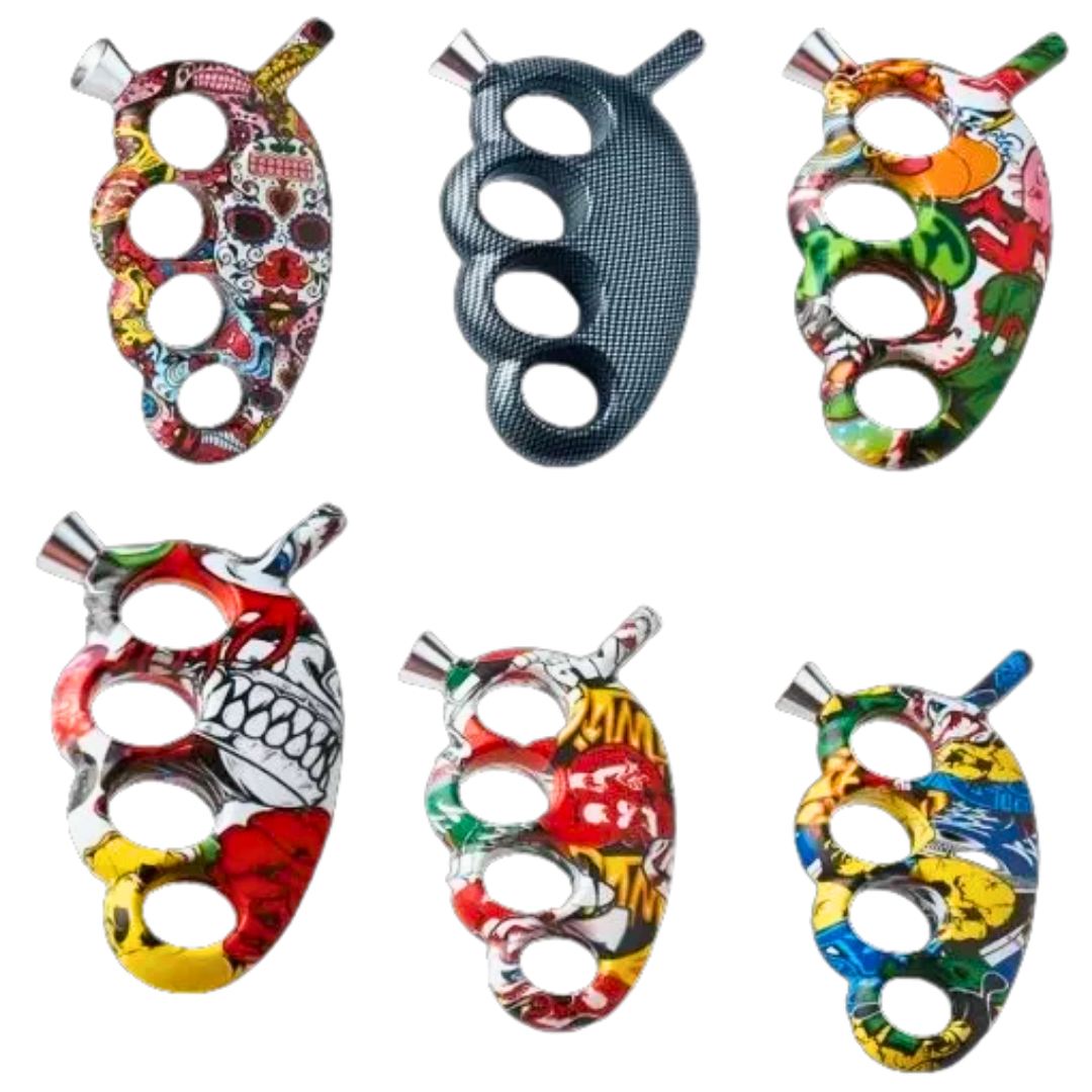 Acrylic Knuckle Bubbler 12cm Pipe