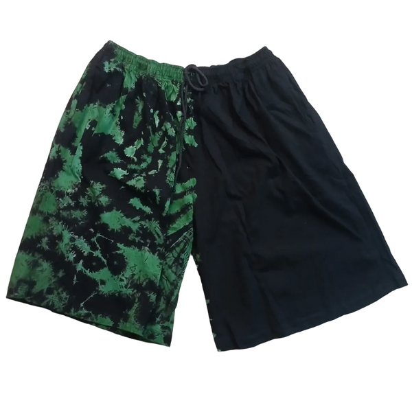Tie Dye Shorts Green/Black