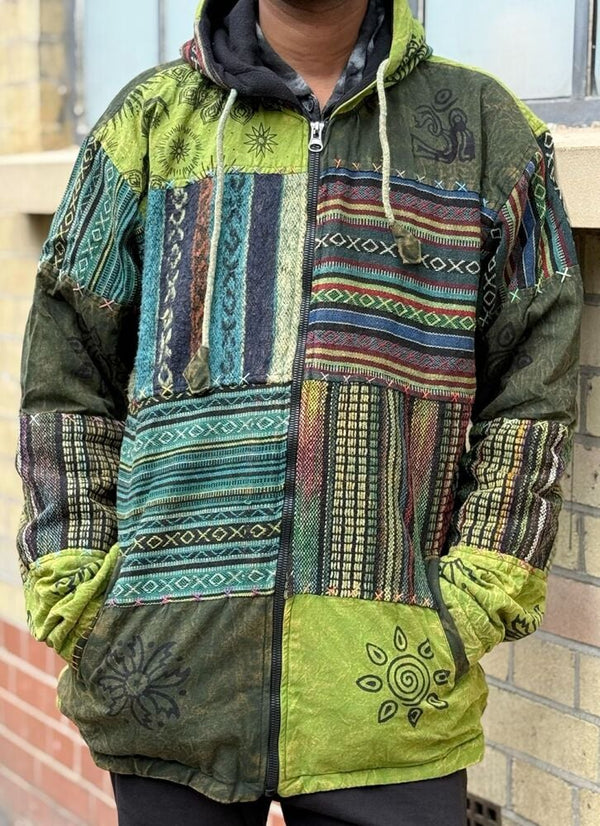 Sun & Moon Zip Jacket S/M Green