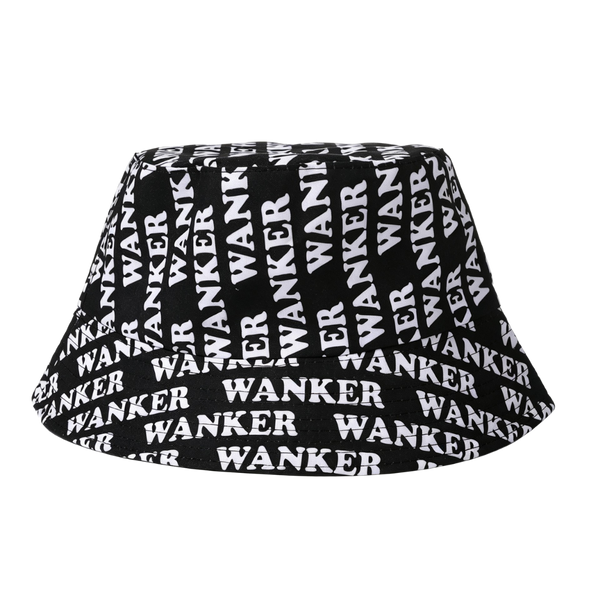 Wanker Black Bucket Hat
