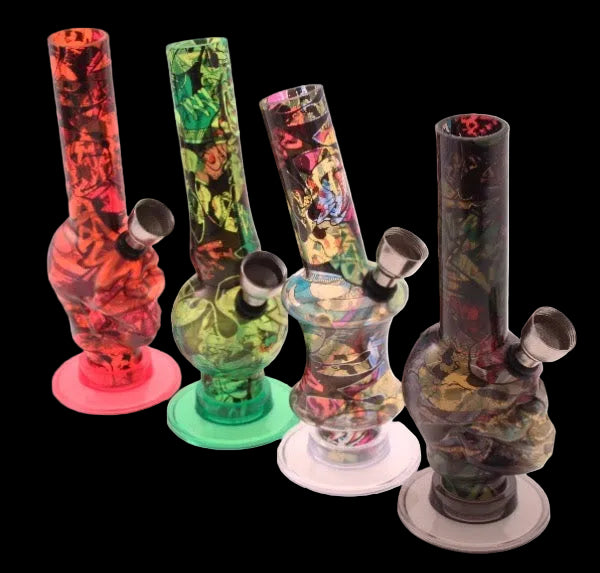 15cm Funky Design Acrylic Bong