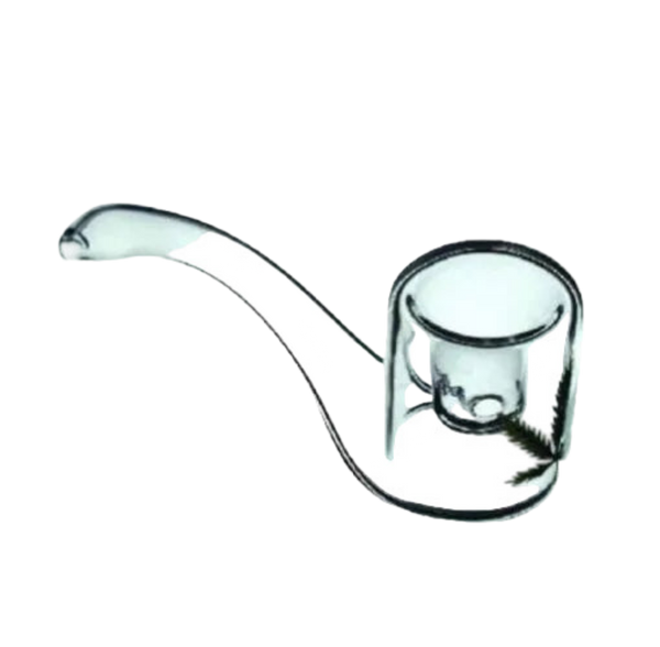 Mini curved glass pipe