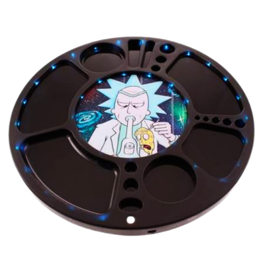 Rick Morty LED Lazy Susan Tray
